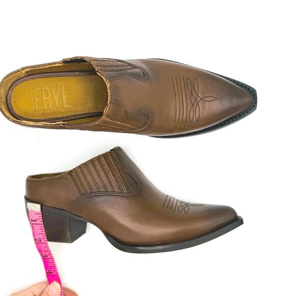 Frye WOMEN Western Brown SACHA MULE size 7 - Picture 7 of 11